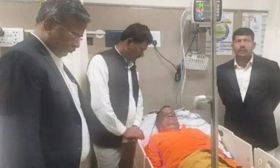 ಒಳ ಮೀಸಲಾತಿ ಪಾದಯಾತ್ರೆ ವೇಳೆ ಆದಿ ಜಾಂಬವ ಮಠದ ಸ್ವಾಮೀಜಿ ಅಸ್ವಸ್ಥ