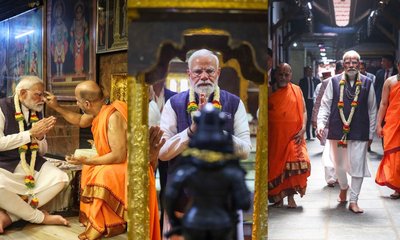 ಕೃಷ್ಣನೂರು ಉಡುಪಿಗೆ ಪ್ರಧಾನಿ ಮೋದಿ ಭೇಟಿ; ಫೋಟೊಗಳು ಇಲ್ಲಿವೆ