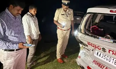 ಸಚಿವ ಶಿವರಾಜ್‌ ತಂಗಡಗಿ ಬೆಂಗಾವಲು ವಾಹನ ಅಪಘಾತ
