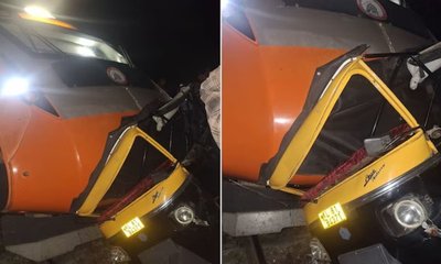 ರೈಲ್ವೇ ಹಳಿಯಲ್ಲಿ ಆಟೋ ನಿಲ್ಲಿಸಿದ ಚಾಲಕ