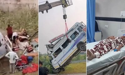 ರಾಜಸ್ಥಾನದ ಕೋಟಾದಲ್ಲಿ ಬಸ್ ಪಲ್ಟಿ: 8 ಮಂದಿ ಸಾವು