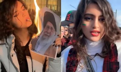 ಖಮೇನಿ ಸಾವನ್ನು ಸಂಭ್ರಮಿಸಿದ ಮಹಿಳೆ