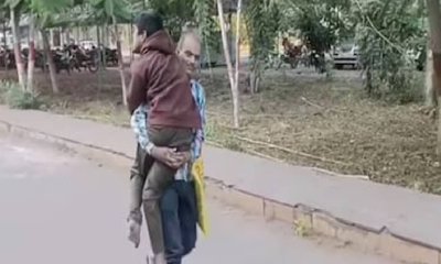 66 ಕಿ.ಮೀ ದೂರ ಮಗನನ್ನು ಹೊತ್ತೊಯ್ದ ತಂದೆ!