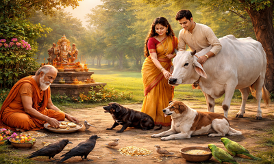 ಹಸು, ನಾಯಿ, ಕಾಗೆಗೆ ಆಹಾರ ನೀಡಿದರೆ ಶಾಂತಿ-ಸಮೃದ್ಧಿ ಹೆಚ್ಚುತ್ತದೆಯೇ?