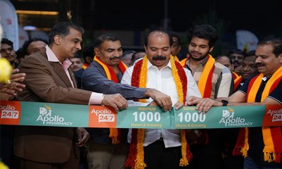 ಅಪೋಲೋ ಫಾರ್ಮಸಿಯಿಂದ ಒಂದು ಸಾವಿರನೇ ಮಳಿಗೆ ಪ್ರಾರಂಭ