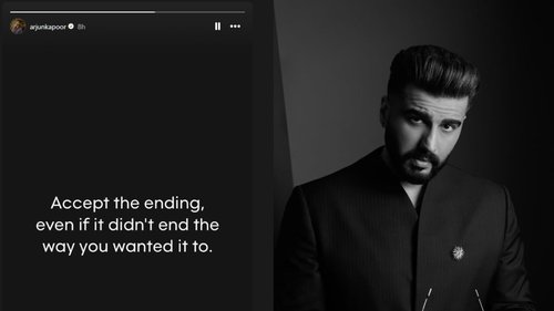 Arjun Kapoor's cryptic post about ‘accepting endings’