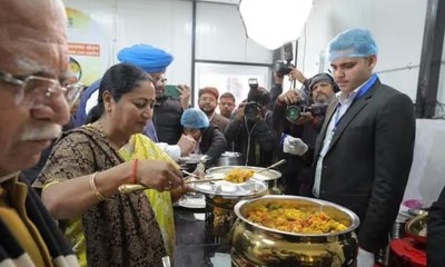 ಅಟಲ್ ಕ್ಯಾಂಟೀನ್‌ಗಳಲ್ಲಿ 5 ರೂ. ಥಾಲಿ