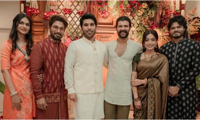 ನಟ ಅಲ್ಲು ಸಿರೀಶ್‌ 'ವರಪೂಜೆ' ಶಾಸ್ತ್ರದಲ್ಲಿ ಮಿಂಚಿದ ವಿರೋಶ್‌ ಜೋಡಿ