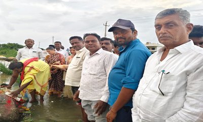 ಗ್ರಾಮ ಪಂಚಾಯತಿ ವತಿಯಿಂದ ಗಂಗೆ ಪೂಜೆ ಹಾಗೂ ಬಾಗಿನ ಸಮರ್ಪಣೆ