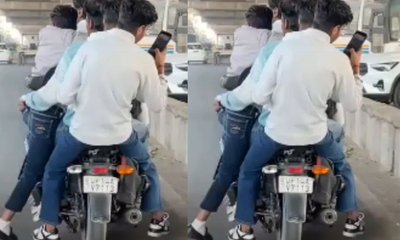 ಒಂದೇ ಬೈಕ್‍ನಲ್ಲಿ ಐವರು ಸವಾರಿ; ವಿಡಿಯೊ ವೈರಲ್