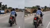ಪತ್ನಿಯ ಮೃತದೇಹವನ್ನು ಬೈಕ್‌ನಲ್ಲಿ ಸಾಗಿಸಿದ ಪತಿ