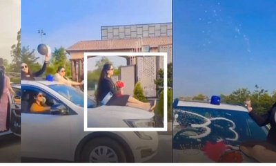ಪೊಲೀಸ್‌ ವಾಹನದಲ್ಲಿ ಡಿವೈಎಸ್‌ಪಿ ಪತ್ನಿಯ ಬರ್ತ್‌ಡೇ ಸೆಲೆಬ್ರೇಶನ್‌!