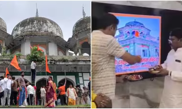 ಫತೇಪುರ್ ಸಮಾಧಿಯ ಫೋಟೋಗೆ ಆರತಿ ಮಾಡಿದ ಬಿಜೆಪಿ ನಾಯಕ!