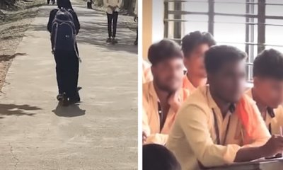 ಮತ್ತೆ ಭುಗಿಲೆದ್ದ ಬುರ್ಖಾ ವಿವಾದ, ಕೇಸರಿ ಶಾಲು ಧರಿಸಿದ ವಿದ್ಯಾರ್ಥಿಗಳು