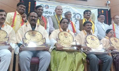 ಆರ್ಯಭಟ ರಾಷ್ಟ್ರೀಯ ಪ್ರಶಸ್ತಿಗೆ ಗುಂಪು ಮರದ ಆನಂದ್ ಭಾಜನ