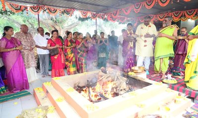 ಭಕ್ತಿ, ಶ್ರದ್ಧೆಯಿಂದ ಮಹಾ ಚಂಡಿಕಾಹೋಮ: ಕೆ.ವಿ. ನವೀನ್‌ಕಿರಣ್