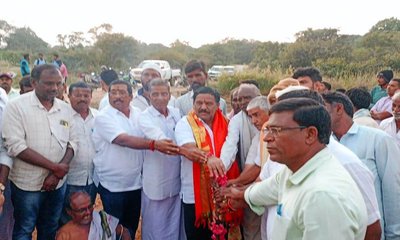 5 ಕೋಟಿ ವೆಚ್ಚದ ಸೇತುವೆ ಕಾಮಗಾರಿಗೆ ಶಾಸಕ ಸುಬ್ಬಾರೆಡ್ಡಿ ಚಾಲನೆ