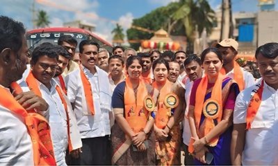 ಅದ್ದೂರಿ ಮೆರವಣಿಗೆಗೆ ಶಾಸಕ ಬಿ ಎನ್ ರವಿಕುಮಾರ್ ಚಾಲನೆ