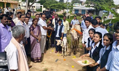 ಕೃಷಿ ವಿದ್ಯಾರ್ಥಿಗಳಿಂದ ಜಾನುವಾರು ಆರೋಗ್ಯ ಶಿಬಿರ ಆಯೋಜನೆ