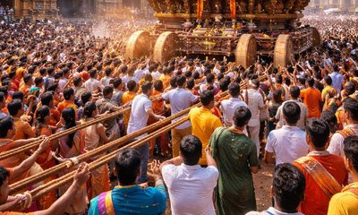 ಕಲಬುರಗಿಯಲ್ಲಿ ರಥದ ಚಕ್ರ ಮೈಮೇಲೆ ಹರಿದು ಭಕ್ತನ ದುರ್ಮರಣ