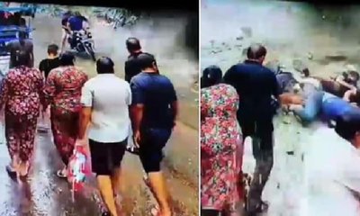 ರಸ್ತೆಗೆ ಕುಸಿದುಬಿದ್ದ ಬೆಟ್ಟ- ಬೈಕ್ ಸವಾರರು ಜಸ್ಟ್‌ ಮಿಸ್‌!