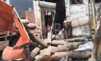 ಆಮ್ಲಜನಕ ಸಿಲಿಂಡರ್ ಸ್ಫೋಟ: 1 ಸಾವು, 4 ಮಂದಿಗೆ ಗಾಯ