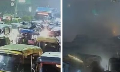 ಆತ್ಮಾಹುತಿ ಬಾಂಬ್ ಸ್ಫೋಟ; ಸಿಸಿ ಕ್ಯಾಮರಾದಲ್ಲಿ ಭಯಾನಕ ದೃಶ್ಯ ಸೆರೆ