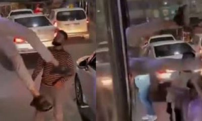 ಫೋನ್ ಕದಿಯಲು ಹೋಗಿ ಬಸ್‌ನೊಳಗೆ ಸಿಲುಕಿದ ಖದೀಮ