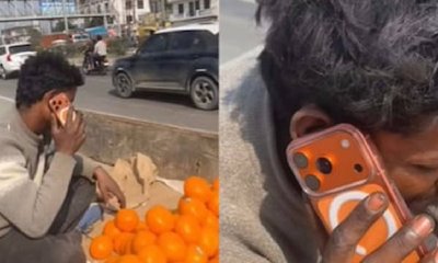 ಹಣ್ಣು ವ್ಯಾಪಾರಿಯ ಕೈಯಲ್ಲಿ ಐಫೋನ್ 17 ಪ್ರೊ ಮ್ಯಾಕ್ಸ್‌; ವಿಡಿಯೊ ನೋಡಿ