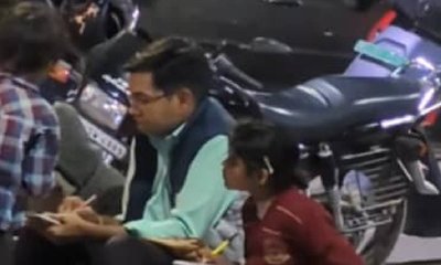 ಪ್ರಚಾರದ ಹಂಗಿಲ್ಲದೆ ಬೀದಿಯಲ್ಲಿ ಮಕ್ಕಳಿಗೆ ಪಾಠ ಕಲಿಸಿದ ಶಿಕ್ಷಕ