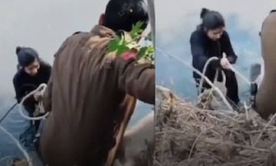 ರೀಲ್ಸ್ ಮಾಡಲು ಹೋಗಿ ಚರಂಡಿಗೆ ಬಿದ್ದ ಯುವತಿ