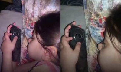 ನಿದ್ರೆಯಲ್ಲೂ ಫೋನ್ ಬಳಸುತ್ತಿರುವ ಬಾಲಕಿ: ಆತಂಕ ವ್ಯಕ್ತಪಡಿಸಿದ ನೆಟ್ಟಿಗರು!