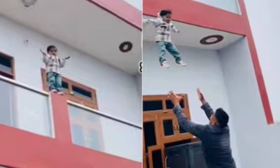 ರೀಲ್ಸ್ ಗಾಗಿ ಮಗುವಿನ ಜೀವವನ್ನೇ ಲೆಕ್ಕಿಸದೆ ಸಾಹಸ ಮೆರೆದ ತಂದೆ!