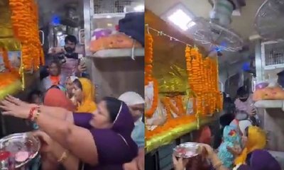 ರೈಲನ್ನು ದೇವಾಲಯವಾಗಿ ಪರಿವರ್ತಿಸಿದ ಪ್ರಯಾಣಿಕರು: ವಿಡಿಯೊ ವೈರಲ್