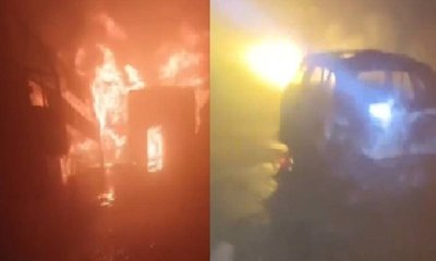 ದೆಹಲಿ- ಆಗ್ರಾ ಹೈವೇಯಲ್ಲಿ ಮಂಜಿನಿಂದ ಭೀಕರ ಸರಣಿ ಅಪಘಾತ, ಉರಿದ ಬಸ್ಸುಗಳು