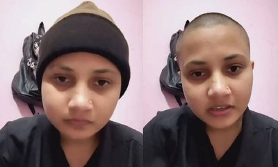 ಮದುವೆ ವಿಚಾರಕ್ಕೆ ಬೇಸತ್ತು ತಲೆಬೋಳಿಸಿಕೊಂಡ ಯುವತಿ