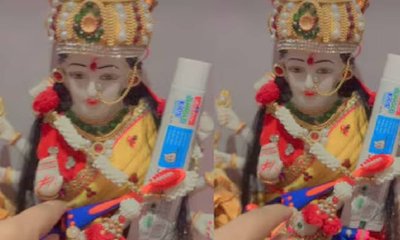 ಚೈತ್ರ ನವರಾತ್ರಿಯಂದು ದೇವಿಗೆ ಟೂತ್‌ಬ್ರಷ್ ನೀಡಿ ಮನಗೆದ್ದ ಪುಟ್ಟ ಬಾಲಕಿ