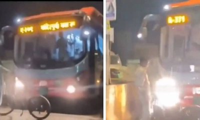 ಮಾರ್ಗ ಮಧ್ಯೆಯೇ ಬಸ್ ನಿಲ್ಲಿಸಿ ಪುಂಡಾಟ ಮೆರೆದ ಯುವಕರು!