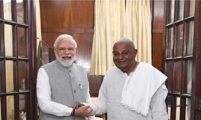 ಎನ್‌ಡಿಎ ಸರ್ಕಾರದ ಸಾಧನೆಗೆ ದೇವೇಗೌಡ ಮೆಚ್ಚುಗೆ