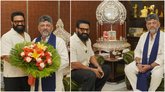 ಸಿಎಂ ಡಿಕೆ ಶಿವಕುಮಾರ್‌ ನಿವಾಸಕ್ಕೆ ಭೇಟಿ ನೀಡಿದ ನಟ ರಿಷಬ್ ಶೆಟ್ಟಿ