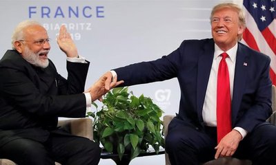 ಭಾರತದ ಪ್ರಧಾನಿಯನ್ನು ಹಾಡಿ ಹೊಗಳಿದ ಟ್ರಂಪ್