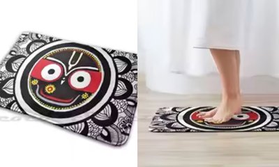 ಡೋರ್‌ಮ್ಯಾಟ್ ಮೇಲೆ ಪುರಿ ಜಗನ್ನಾಥ ದೇವರ ಚಿತ್ರ; ತೀವ್ರ ಆಕ್ರೋಶ
