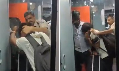 ರೈಲು ಪ್ರಯಾಣಿಕನಿಗೆ ಮನಬಂದಂತೆ ಥಳಿಸಿದ ಪೊಲೀಸ್