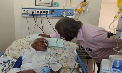 ಮಾಜಿ ಸಚಿವ, ಶತಾಯುಷಿ ಭೀಮಣ್ಣ ಖಂಡ್ರೆ ಆರೋಗ್ಯ ಏರುಪೇರು, ಆಸ್ಪತ್ರೆಗೆ ದಾಖಲು