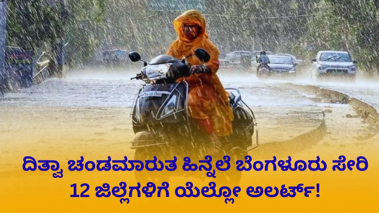 Karnataka Weather: ಮುಂದಿನ 2 ದಿನ ರಾಜ್ಯದ ಹಲವು ಜಿಲ್ಲೆಗಳಿಗೆ ಯೆಲ್ಲೋ ಅಲರ್ಟ್; ಗುಡುಗು ಸಹಿತ ಮಳೆ ನಿರೀಕ್ಷೆ!