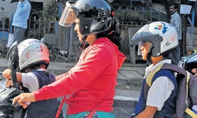 ಇನ್ನು ದ್ವಿಚಕ್ರ ವಾಹನಗಳಲ್ಲಿ ಮಕ್ಕಳಿಗೂ ಹೆಲ್ಮೆಟ್‌ ಕಡ್ಡಾಯ, ತಪ್ಪಿದರೆ ದಂಡ