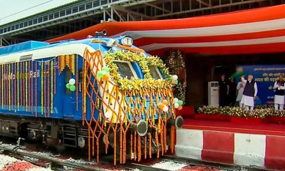 ಹೈಡ್ರೋಜನ್ ಹೈಡ್ರೋಜನ್ ಪ್ರಧಾನಿ ಮೋದಿ ರೈಲಿಗೆ ಚಾಲನೆ