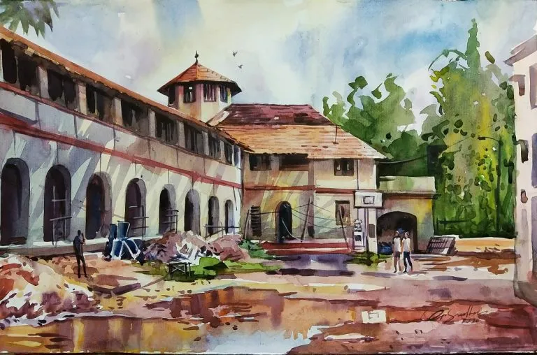 ಕುಂಚದಲ್ಲಿ ನಿಸರ್ಗ ಸೊಬಗು