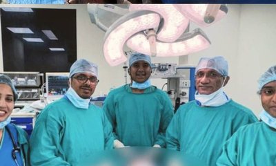 ಗಾಯಿಟರ್ ಗಡ್ಡೆ ಯಶಸ್ವಿಯಾಗಿ ಹೊರತೆಗೆದ ಕೆಎಂಸಿ ವೈದ್ಯರ ತಂಡ