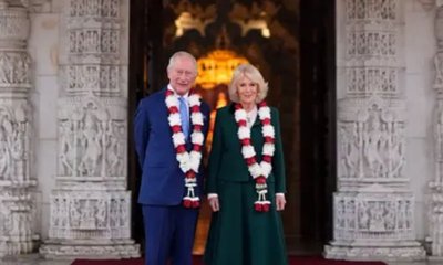 ಹಿಂದೂ ದೇವಾಲಯಕ್ಕೆ ಕಿಂಗ್ ಚಾರ್ಲ್ಸ್, ರಾಣಿ ಕ್ಯಾಮಿಲ್ಲಾ ಭೇಟಿ